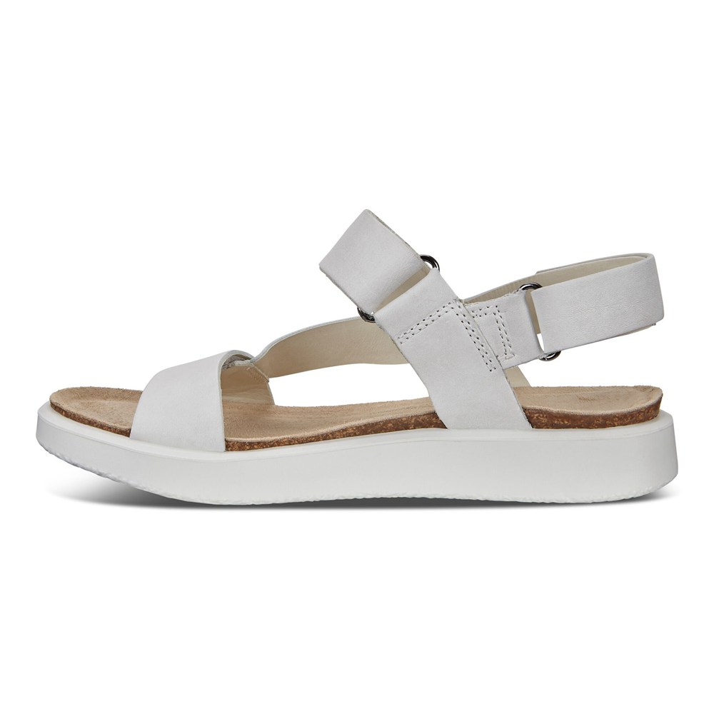 ECCO Womens Sandals White - Corksphere - YCP-106942